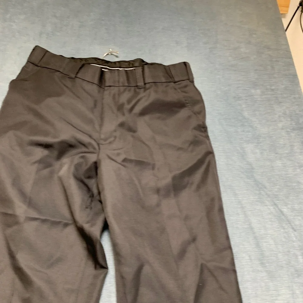 Mens Workwear Pants 38x32 Dark Brown Comfort Slash Pocket Straight Leg Outdoor